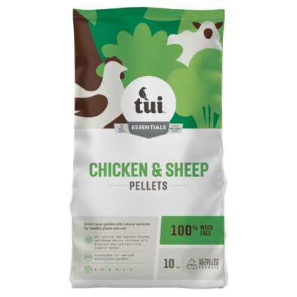 tui sheep and chicken pellets 10kg sharpes feed barn wellington